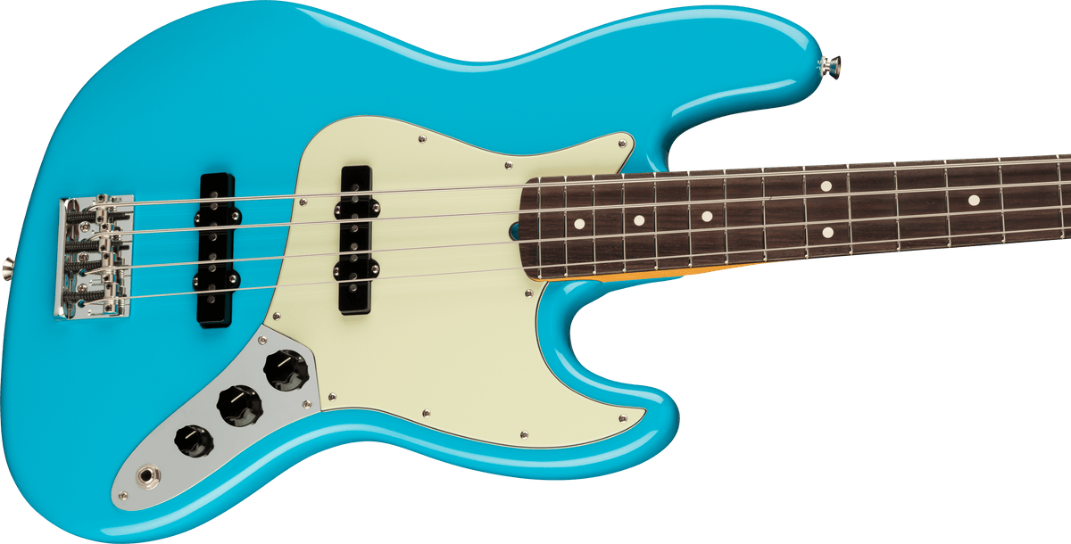 Fender American Professional II Jazz Bass® Miami Blue – folkiesmusic