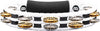Meinl Meinl ABS Series Hand Held Molded ABS Tambourine - White/Mixed Nickel Plated Steel/Solid Brass
