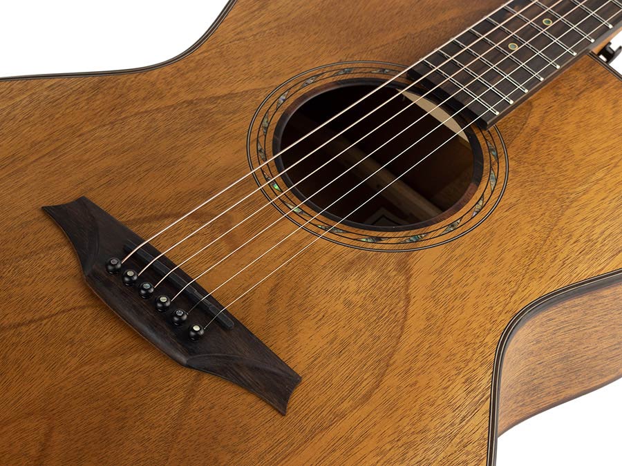Bromo BAT2M Solid Top Mahogany Auditorium Acoustic Guitar – folkiesmusic