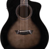 Washburn VITE S9V Bella Tono Studio Cutaway Acoustic Electric Guitar. Gloss Charcoal Burst