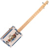 Lace Cigar Box Electric Guitar ~ 3 String ~ Gone Fishin'