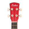 Laka Rainbow Series Soprano Ukulele & Carry Bag ~ Red