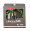 Kirlin Premium Plus 10FT S/S Instrument Cable Green